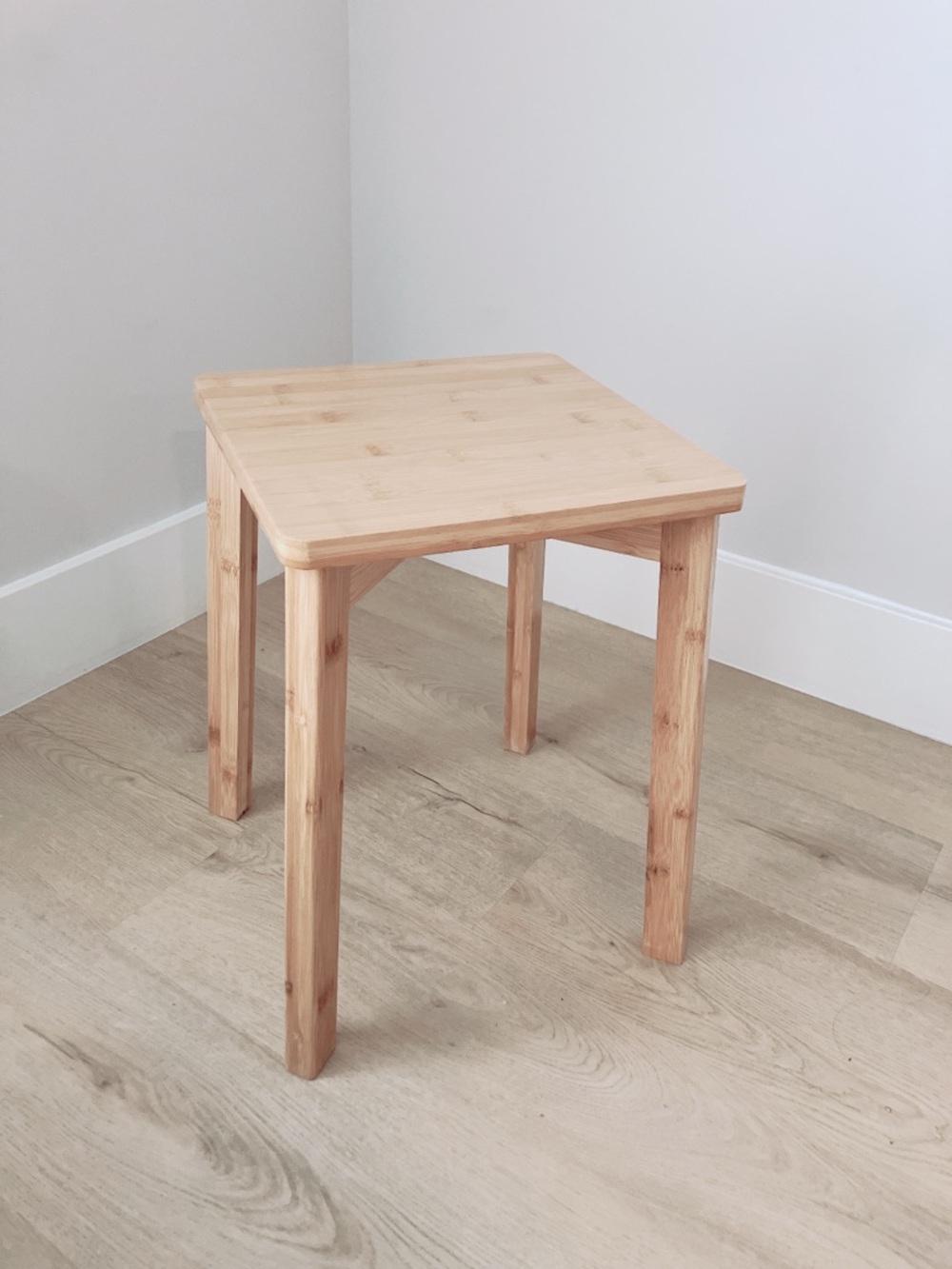 Natural Bamboo Square Side Table / Side Chair / Stool